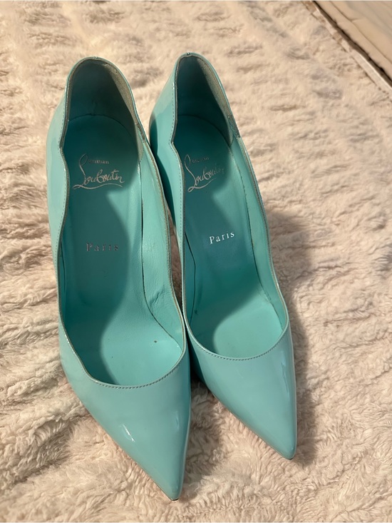 Christian Louboutin Shoes - Rare Christian Louboutin Women's Hot Chick Heels in Turquoise